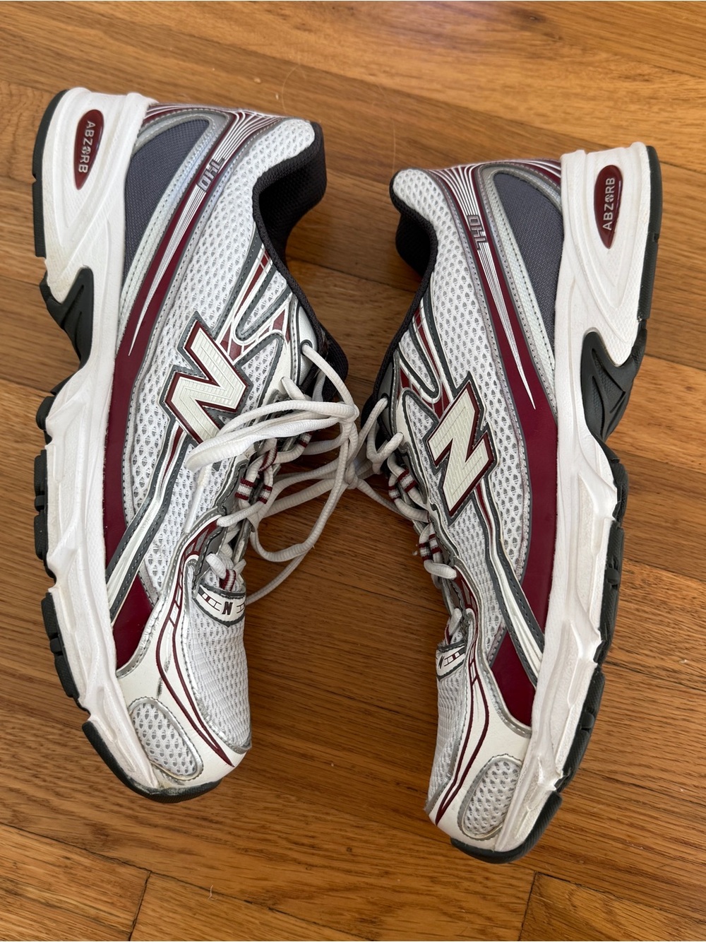 New Balance Men’s Athletic Sneakers 740 - White & Maroon